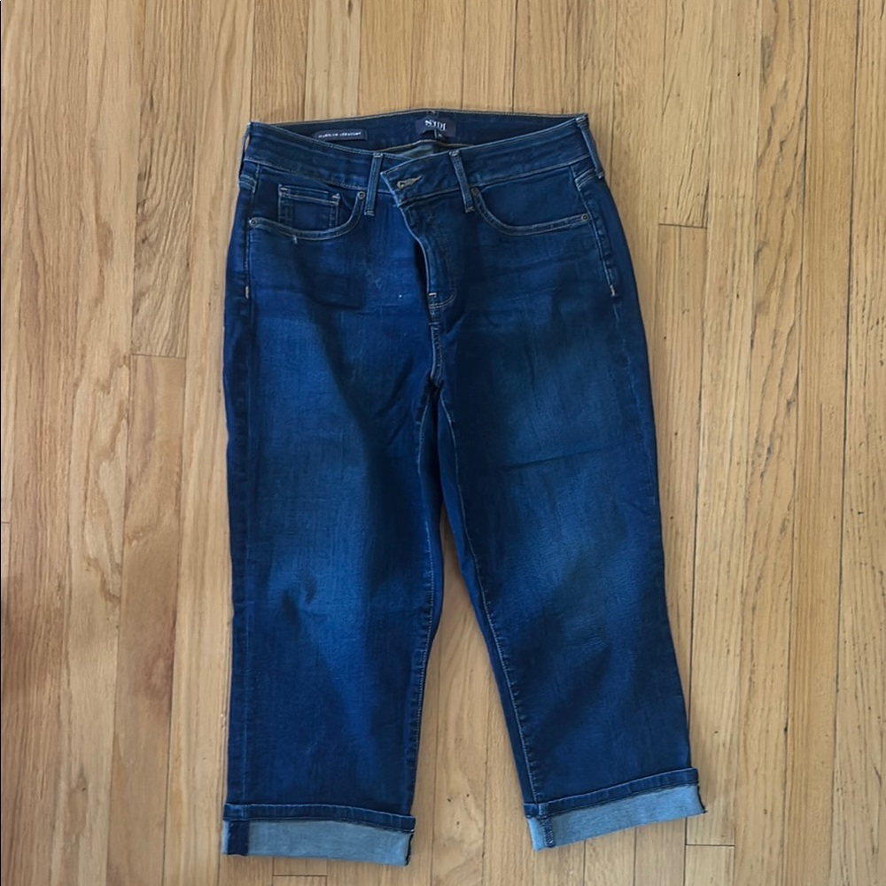 NYDJ Blue Ankle Cropped Jeans with Classic Styling